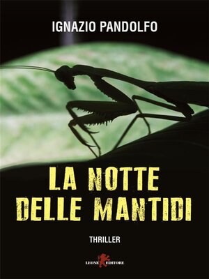 cover image of La notte delle mantidi
